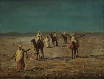  Leopold Pintura Art%C3%ADstica - Caravana Alphons Leopold Mielich Escenas orientalistas